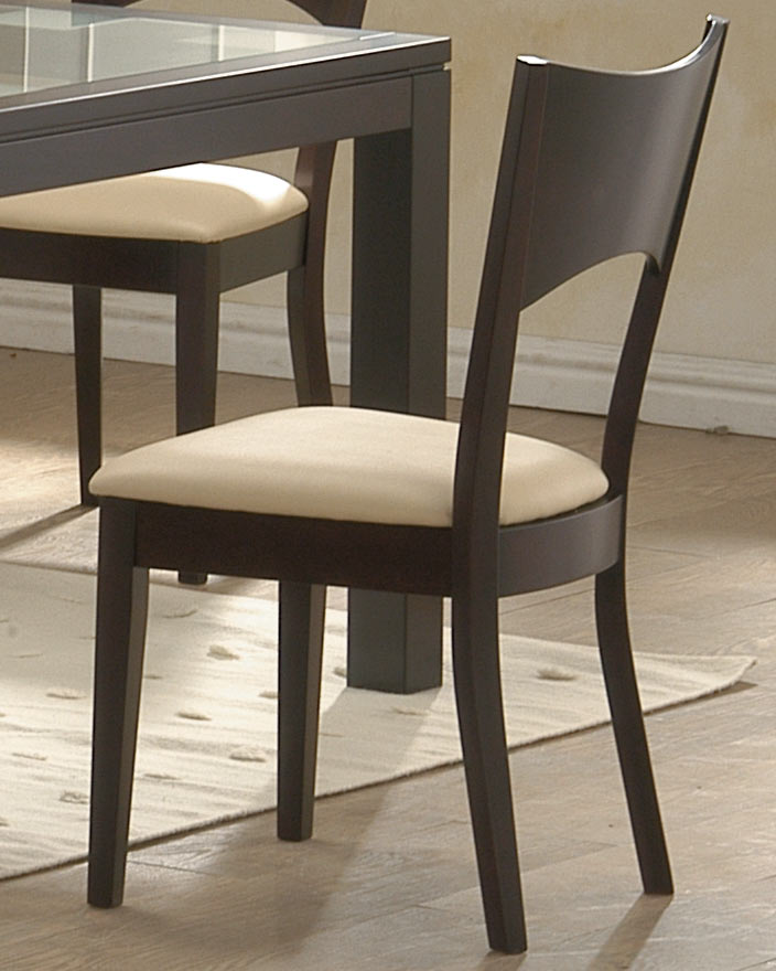 Homelegance Radius Dining Side Chair with Cushion Seat