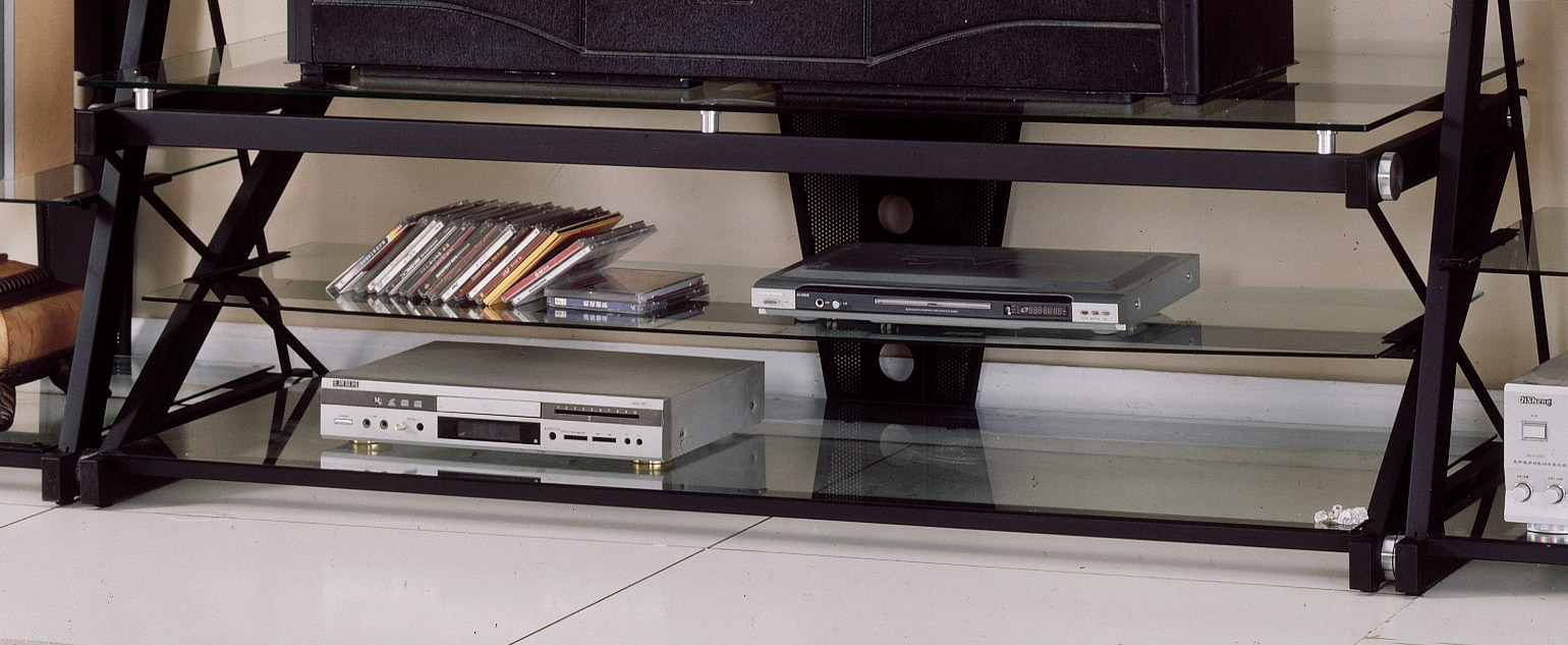 Homelegance Metal and Glass 60 inch W TV Stand