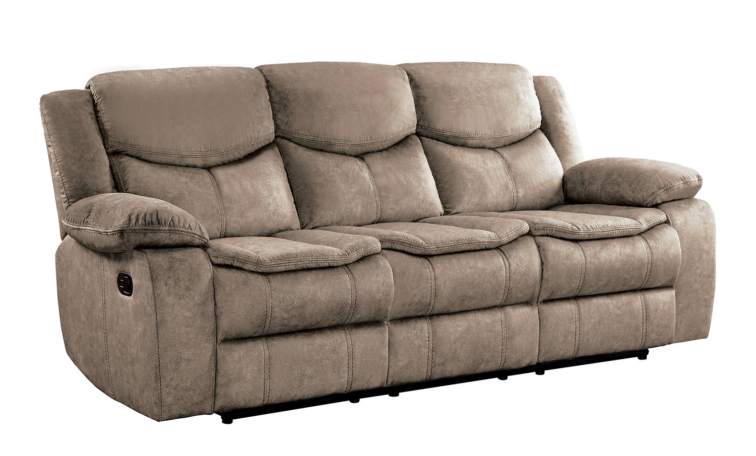 Homelegance Bastrop Double Reclining Sofa - Brown