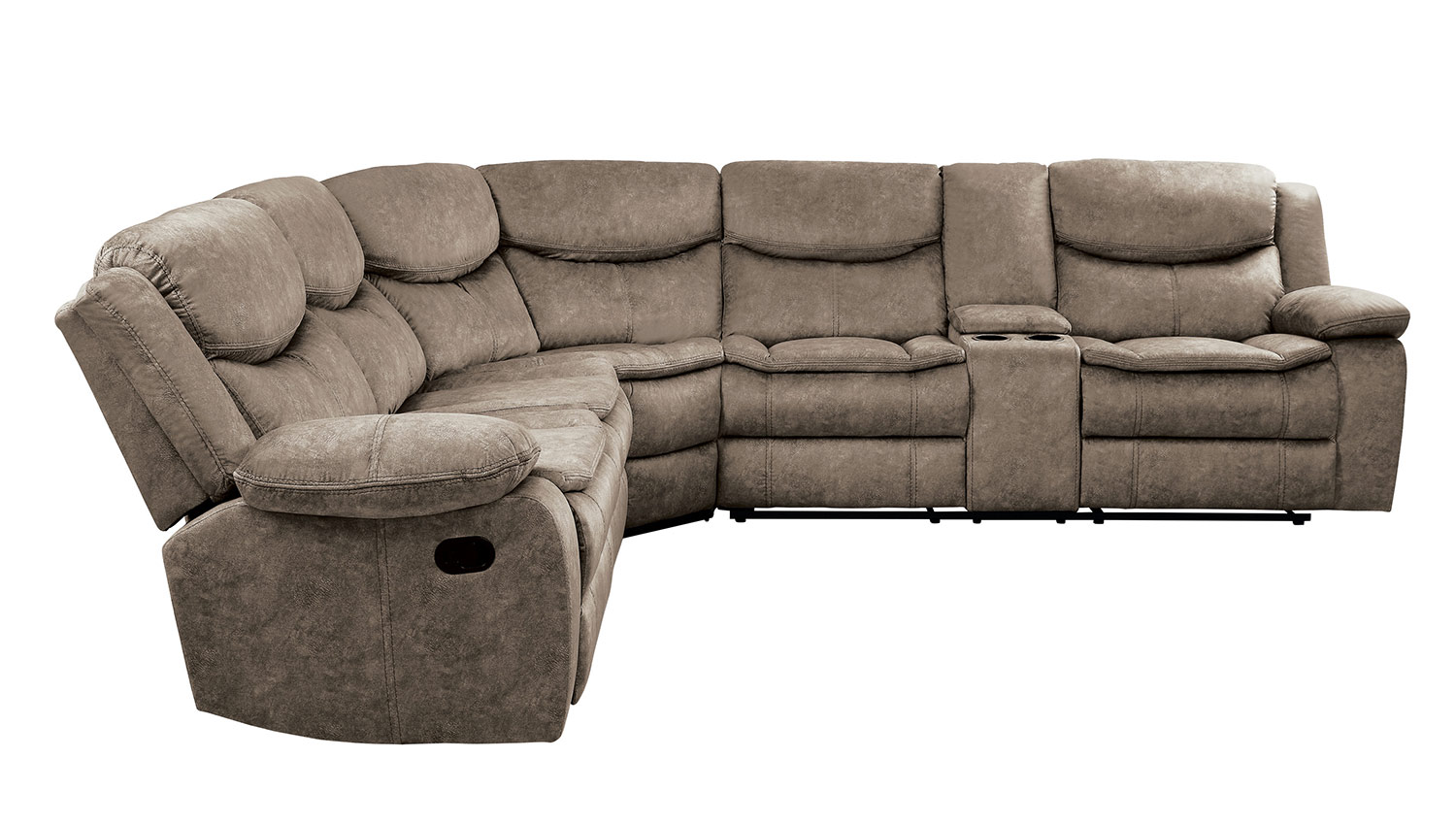 Homelegance Bastrop Reclining Sectional Sofa Set - Brown