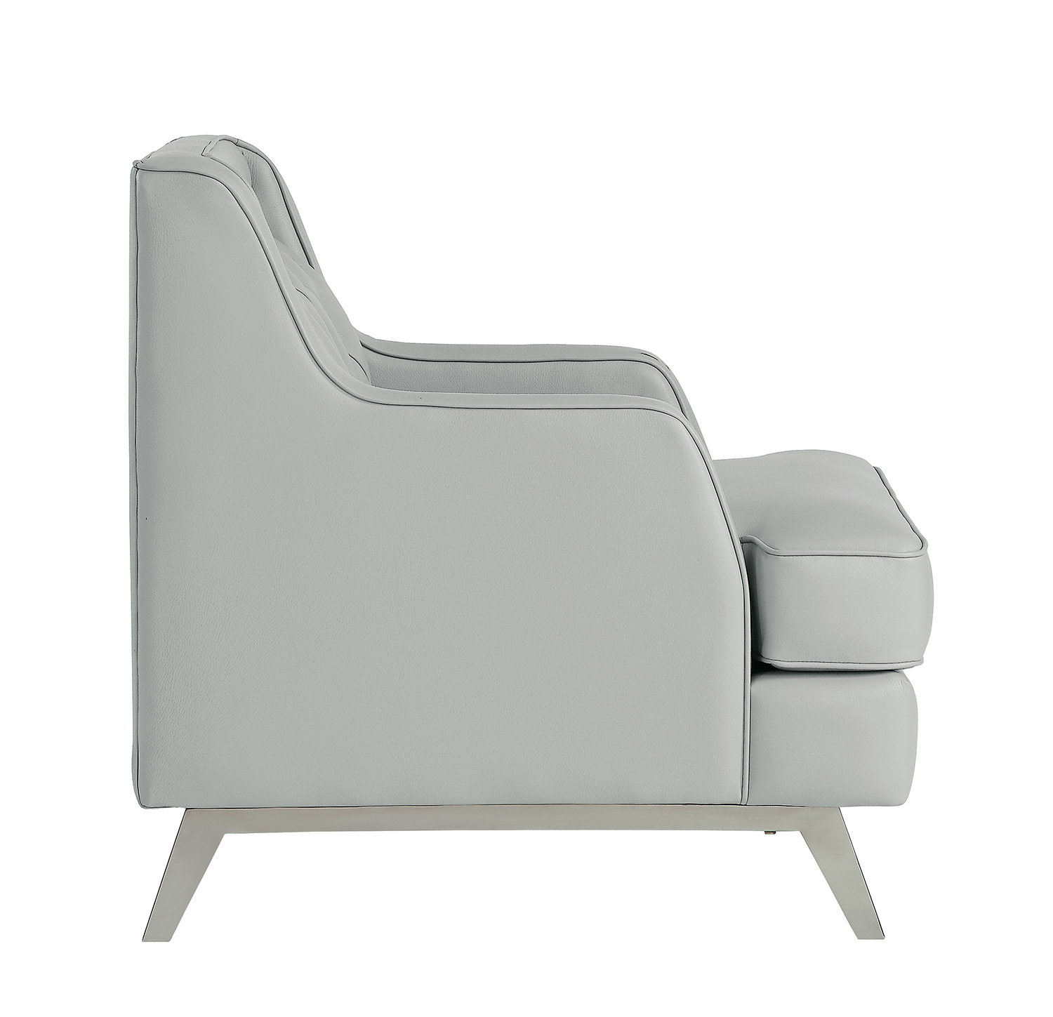 Homelegance Nevaun Chair - Light gray AireHyde