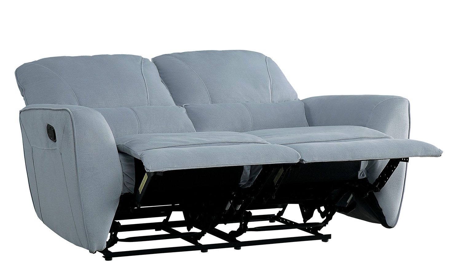 Homelegance Dowling Double Reclining Love Seat - Light Gray