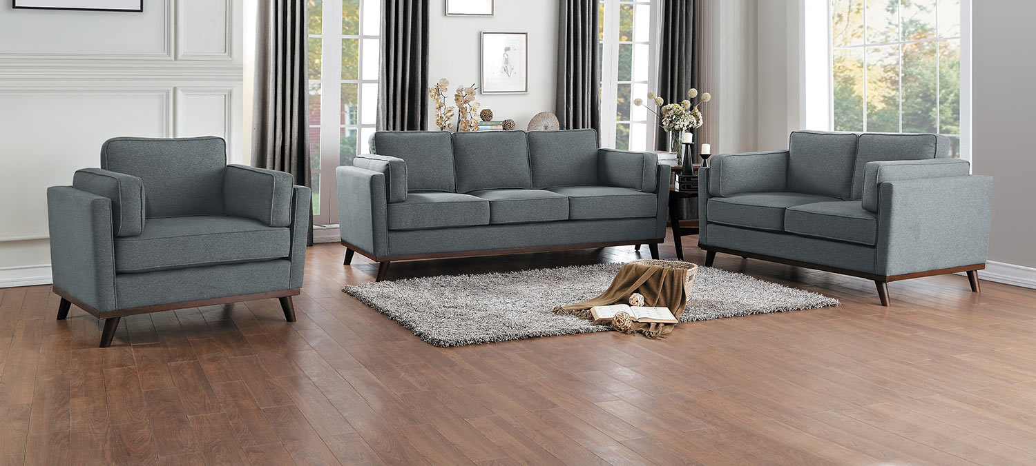 Homelegance Bedos Sofa Set - Gray