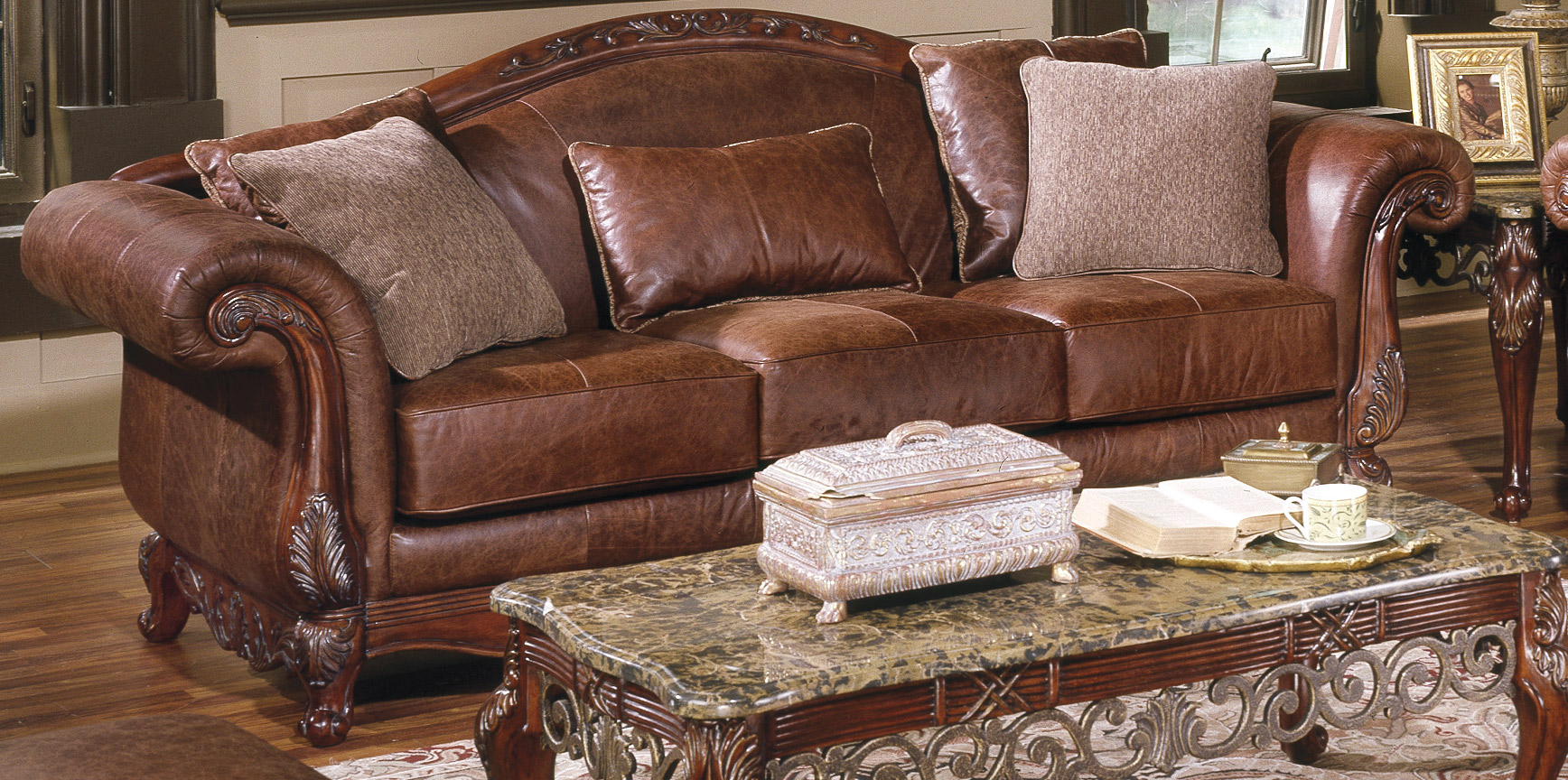 Homelegance Madrid Sofa All Leather