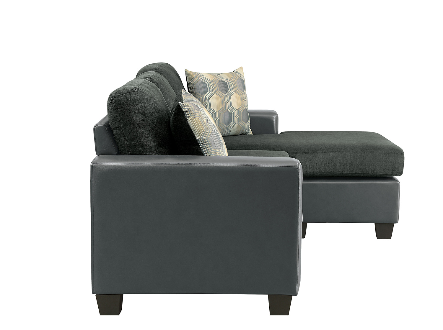 Homelegance Slater Reversible Sofa Chaise - Gray