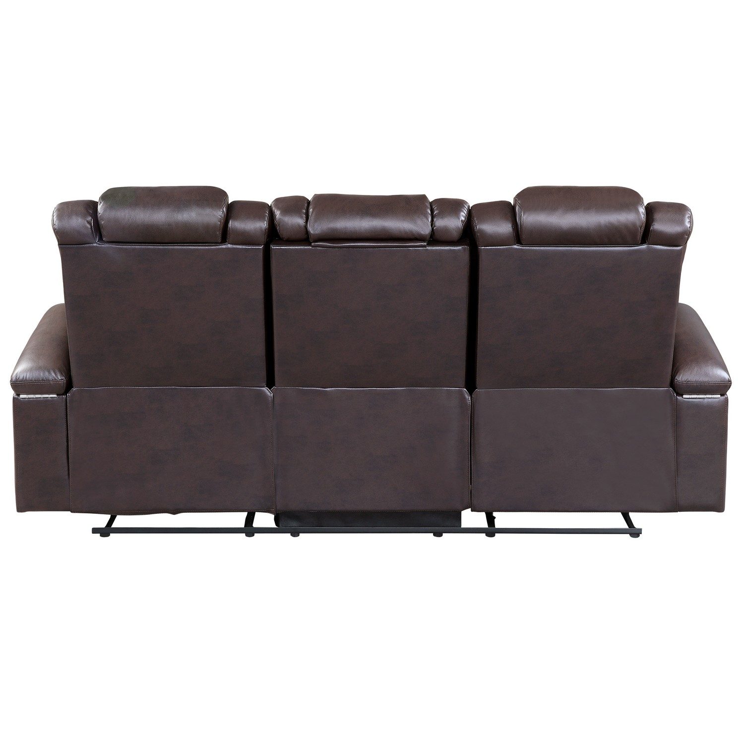 Homelegance Caelan Power Double Reclining Sofa - Dark brown