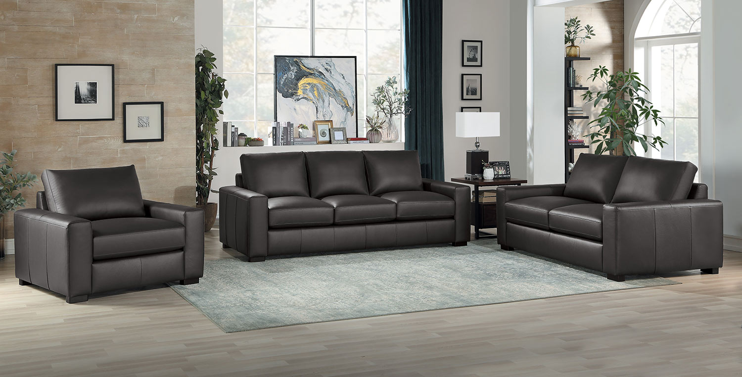 Homelegance Escolar Sofa Set - Brown