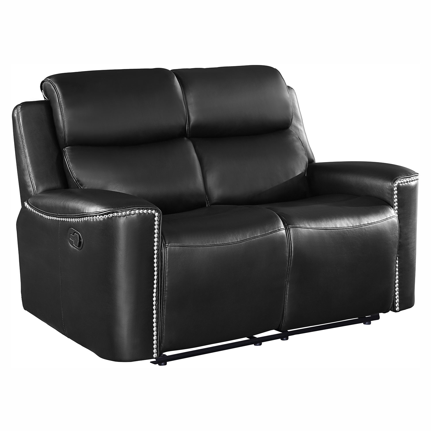 Homelegance Altair Double Reclining Love Seat - Black 9827BLK-2 at ...
