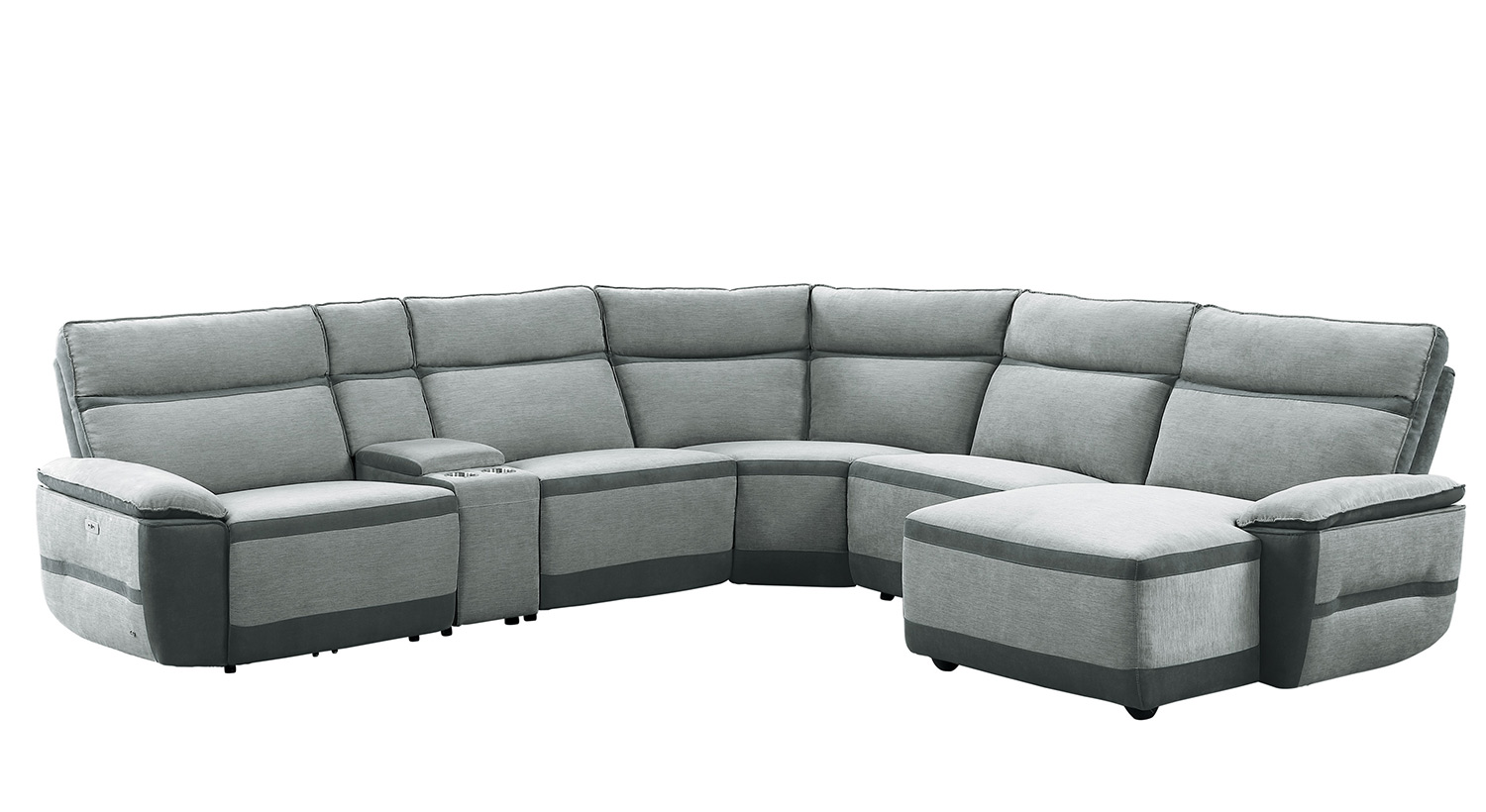 Homelegance Hedera Power Reclining Sectional Sofa Set - Gray Homelegance Hedera Power Reclining Sectional Sofa Set - Gray