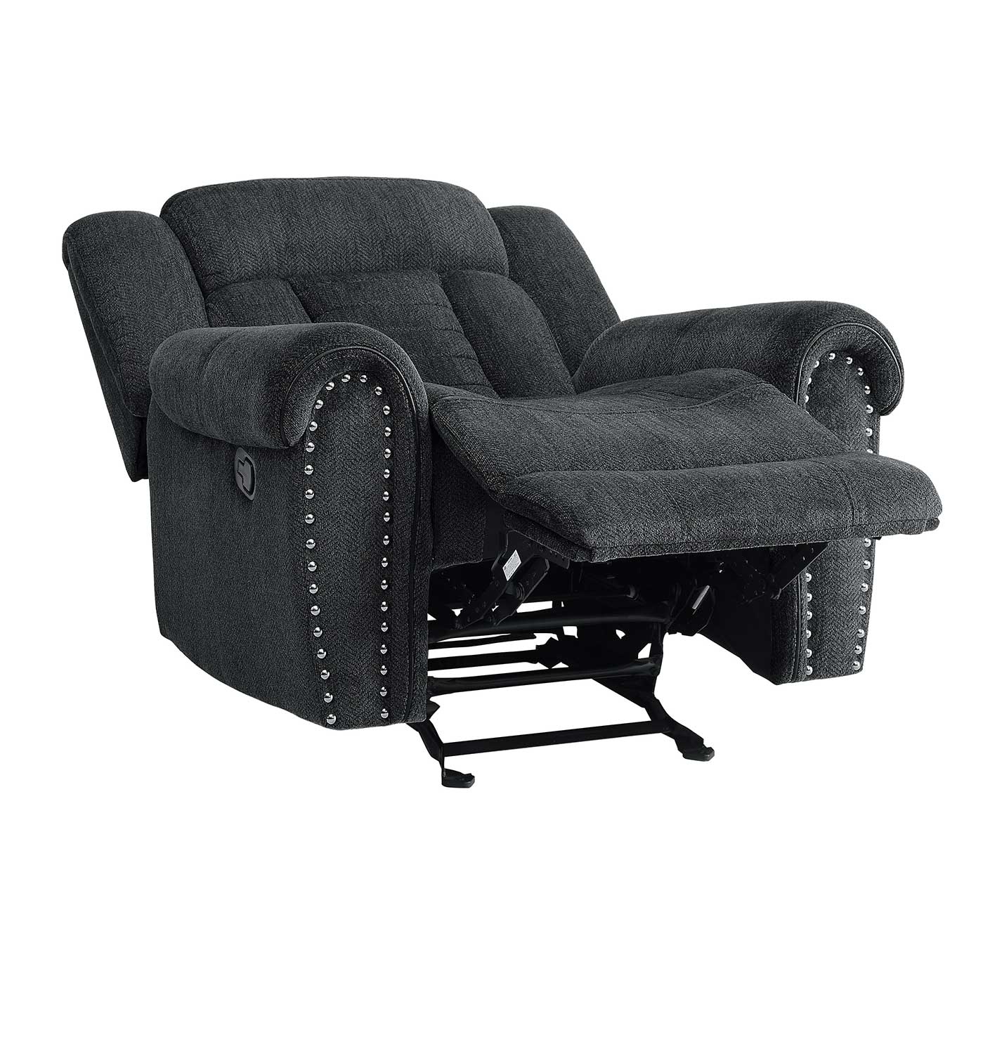 Homelegance Nutmeg Glider Reclining Chair - Charcoal Gray