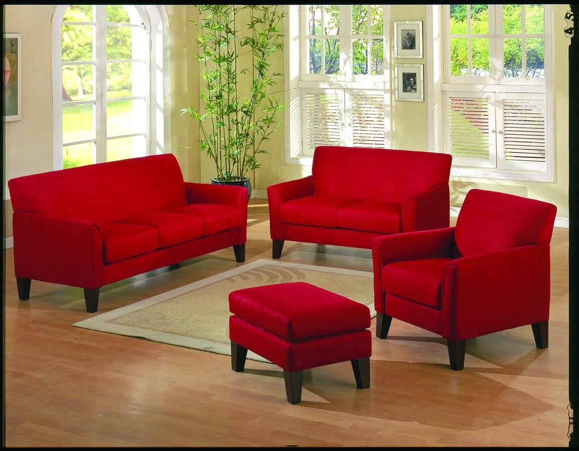 Homelegance Petite Love Seat Red