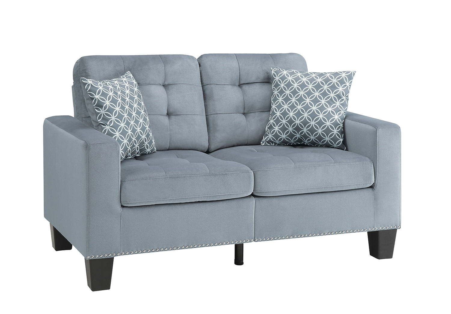 Homelegance Lantana Love Seat - Gray