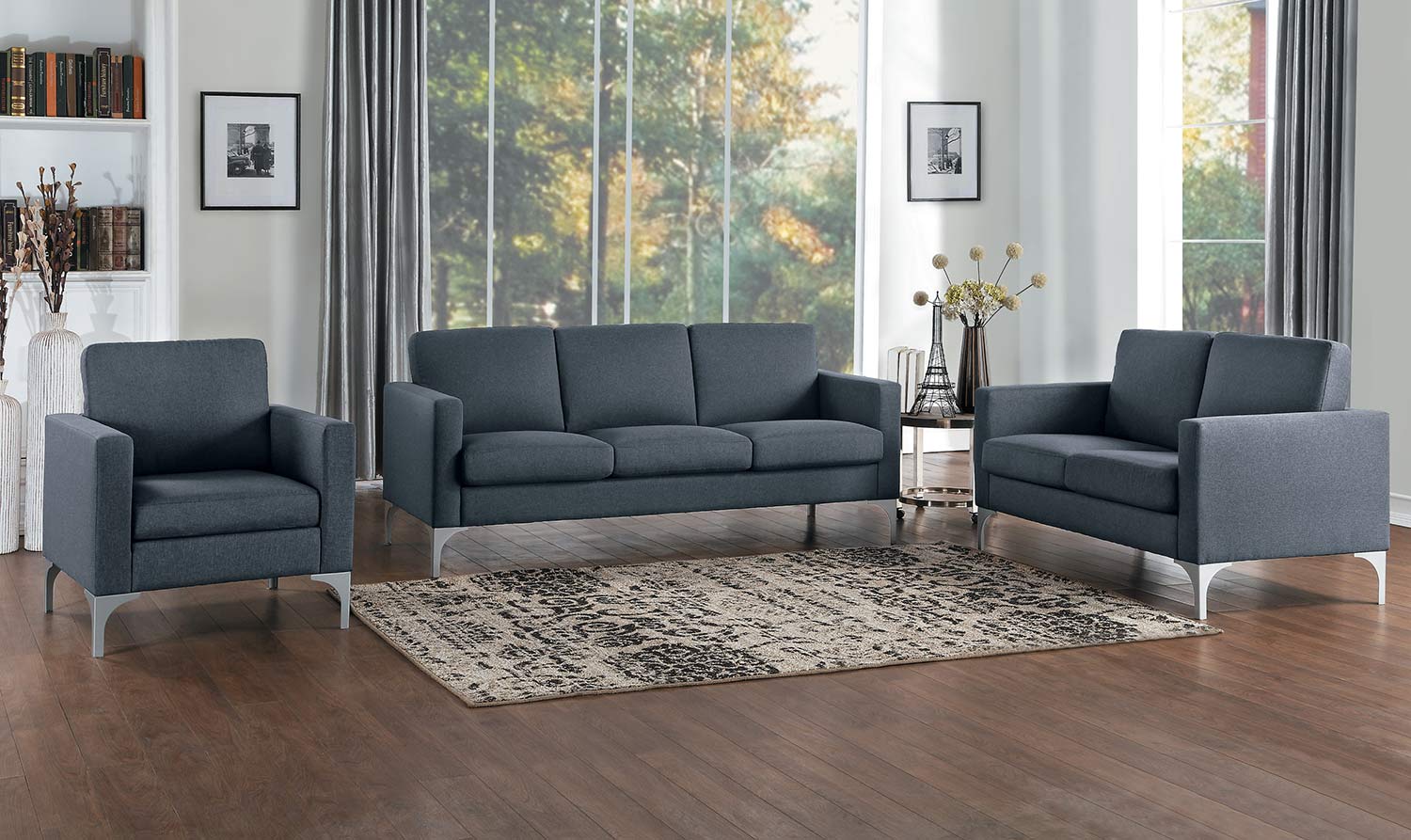 Homelegance Soho Sofa Set - Dark Gray - Brownish Gray Homelegance Soho Sofa Set - Dark Gray - Brownish Gray