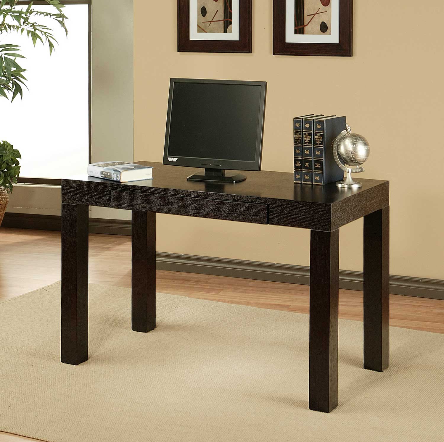 Abbyson Living Monroe Espresso 4 Leg Desk ABAD330ES at