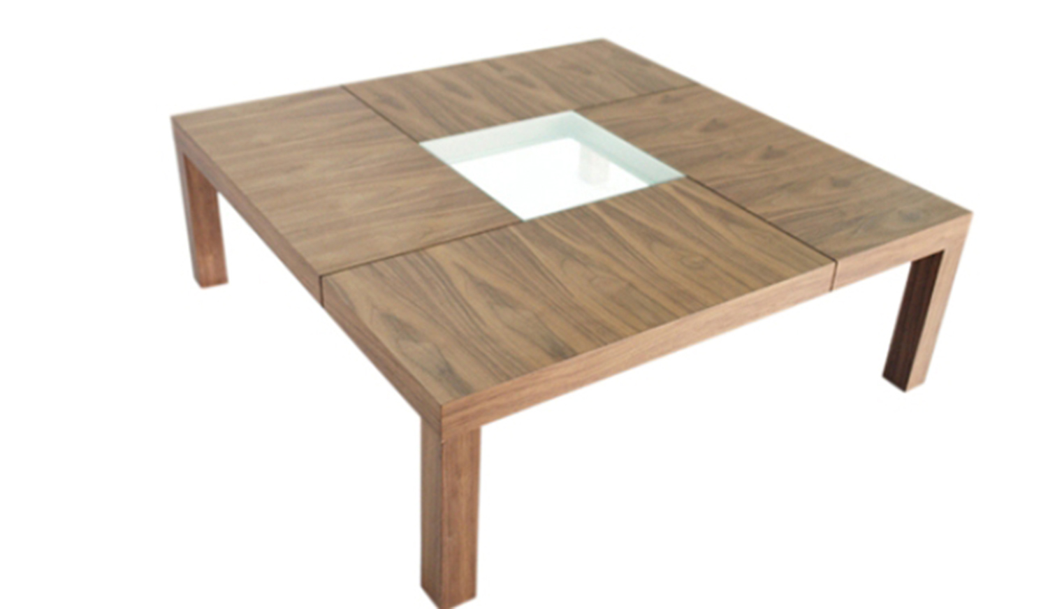 Abbyson Living Corbin Walnut Square Coffee Table