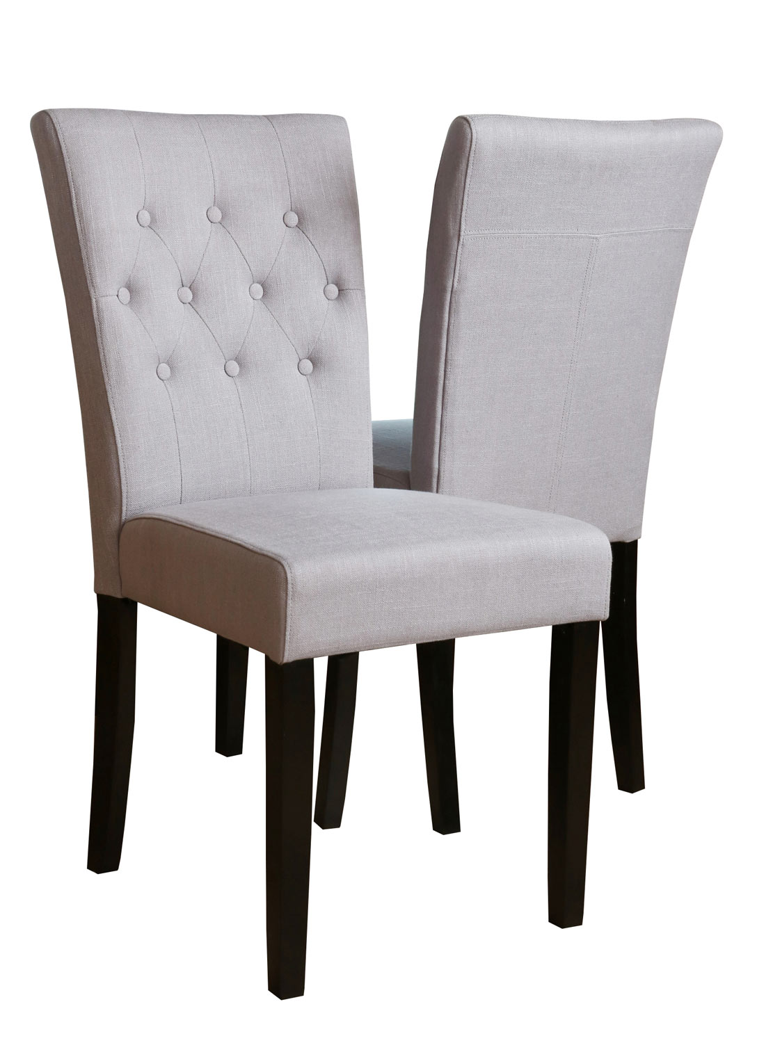 Abbyson Living Parsons Tufted Linen 2 PC Dining Chair Set - Blue