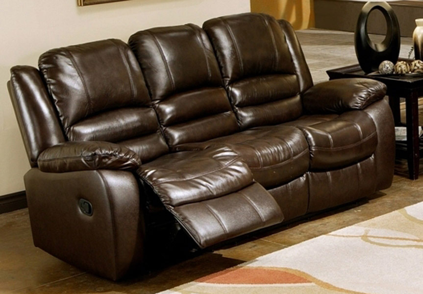Abbyson Living Brownstone 2-Pc Reclining Leather Sofa and Chair Set