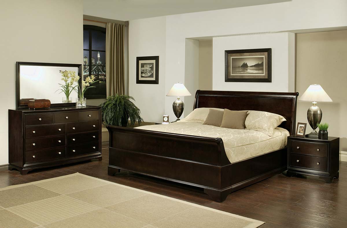 bedroom furniture in espresso colors