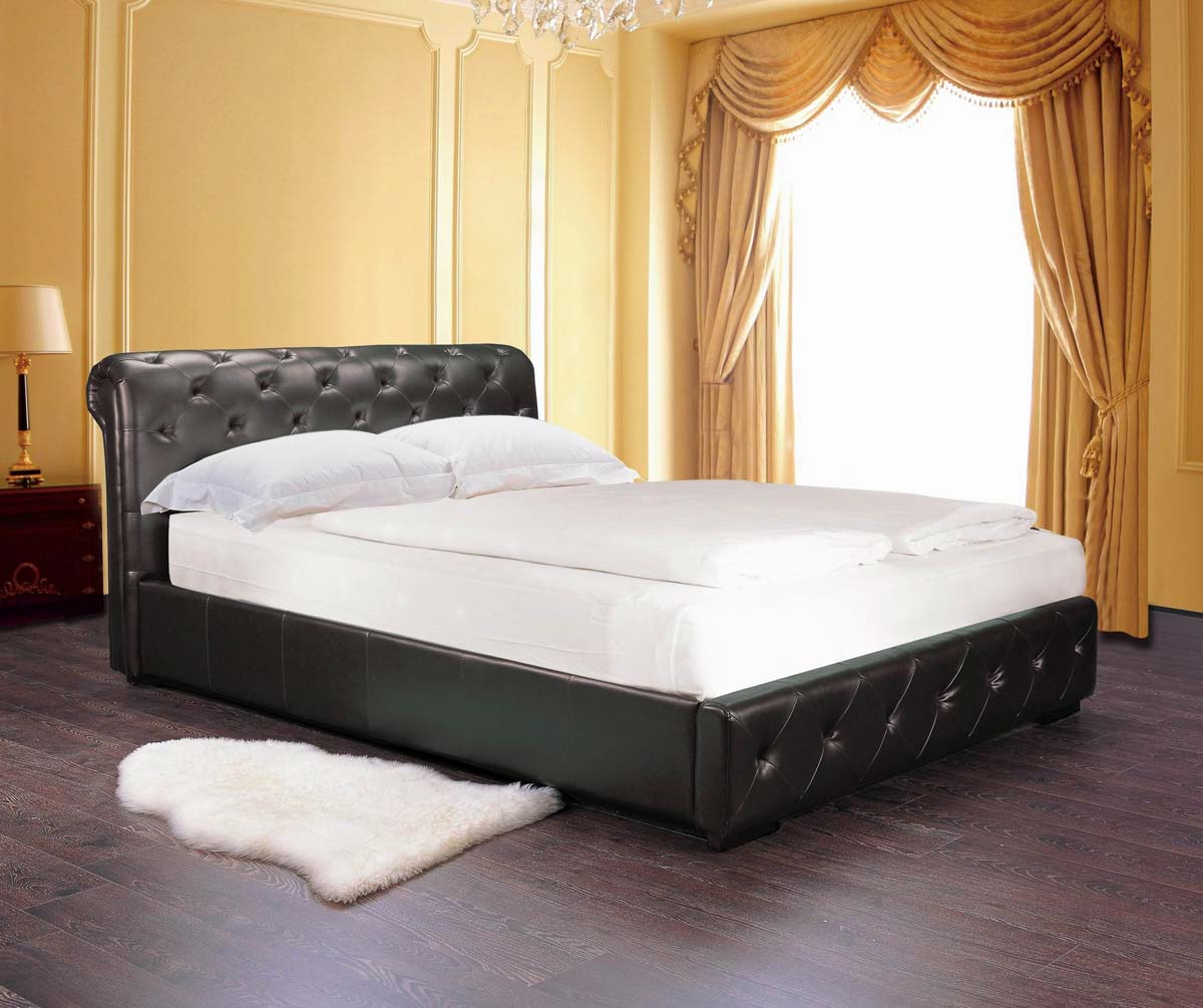 Abbyson Living Delano Faux Leather Bed