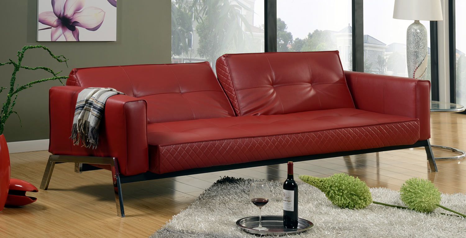 felix high performance faux leather convertible sofa