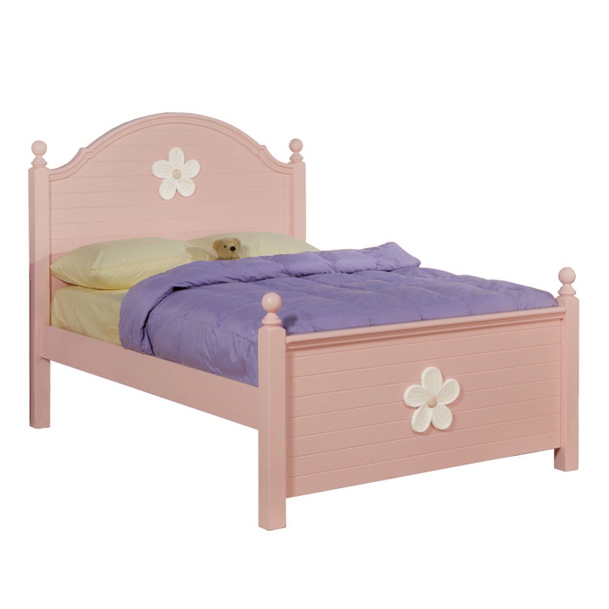 Acme Floresville Bed - Pink (White Flower)