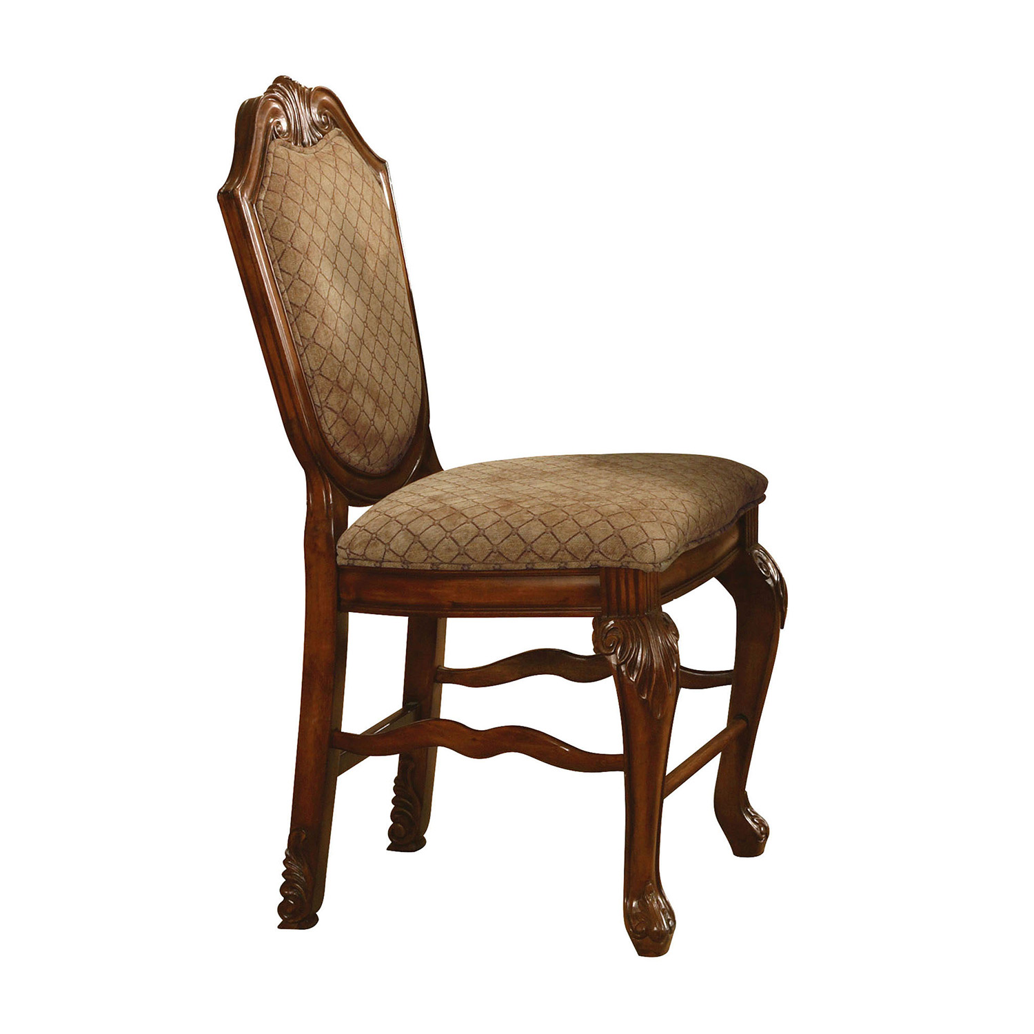 Acme Chateau De Ville Counter Height Chair - Fabric/Cherry