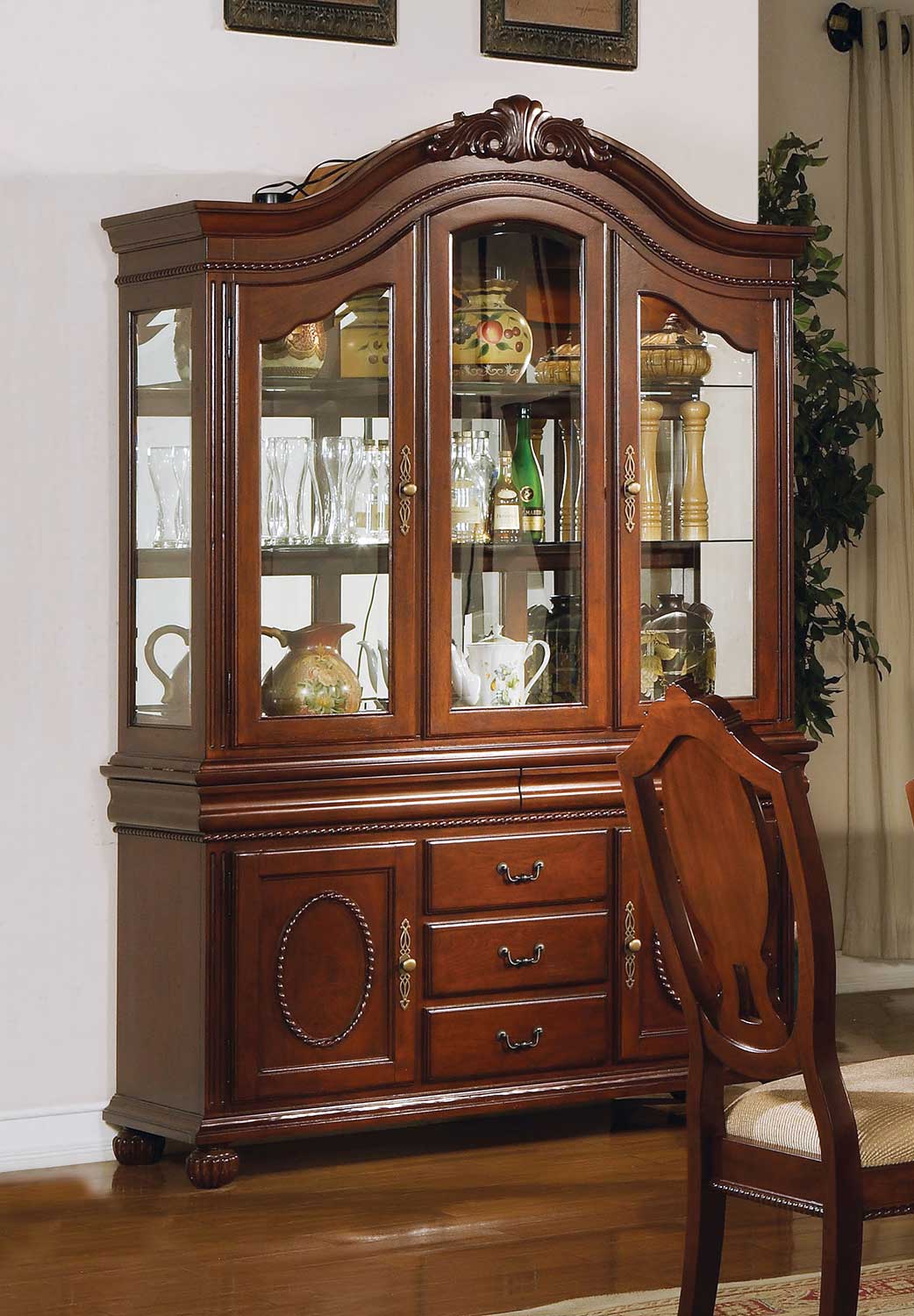 Acme Classique Hutch and Buffet - Cherry