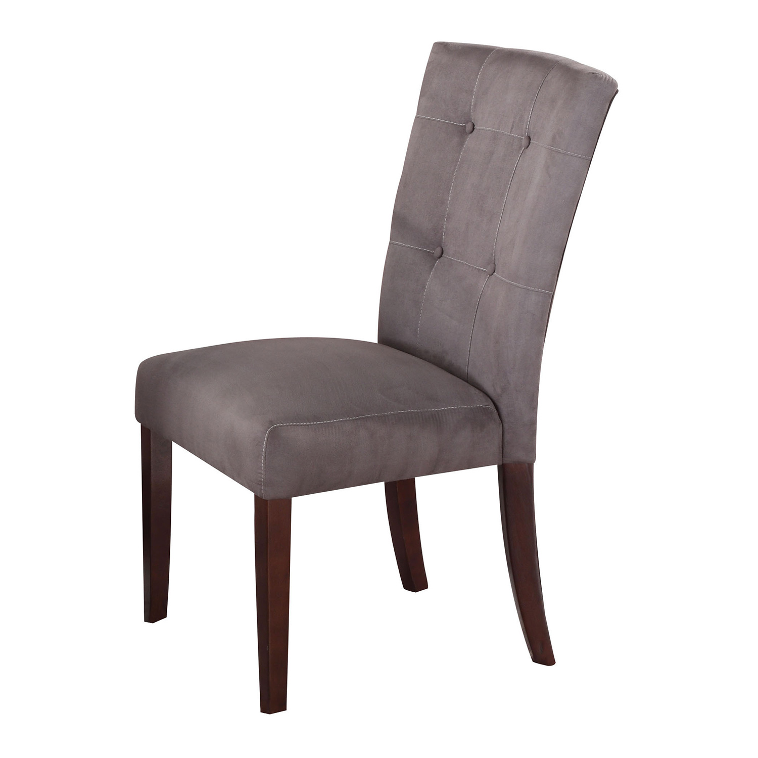 Acme Baldwin Side Chair - Gray/Walnut