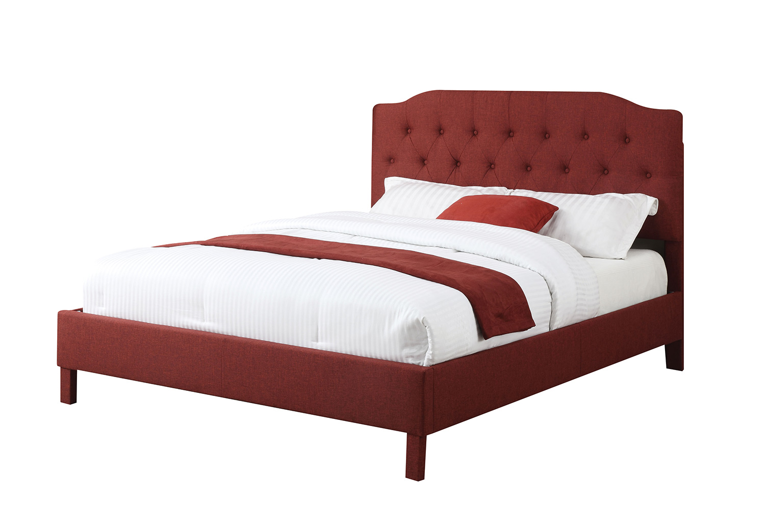 Acme Clive Bed - Red Linen