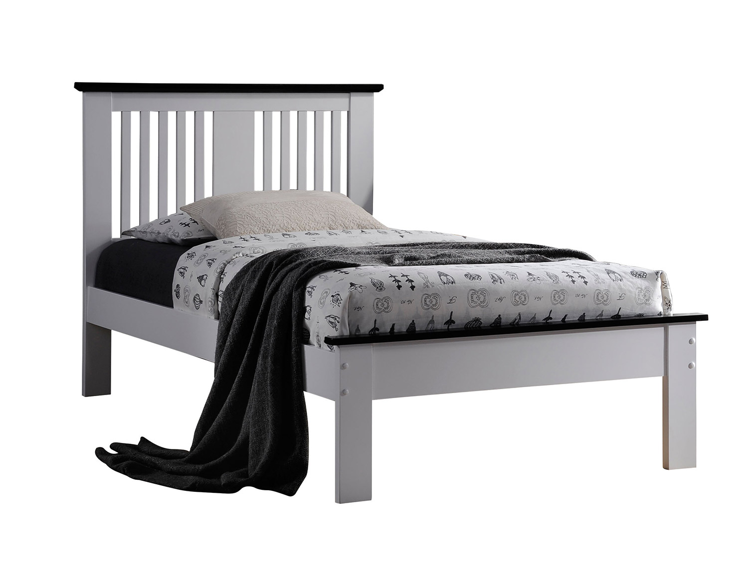 Acme Brooklet Bed - White/Black