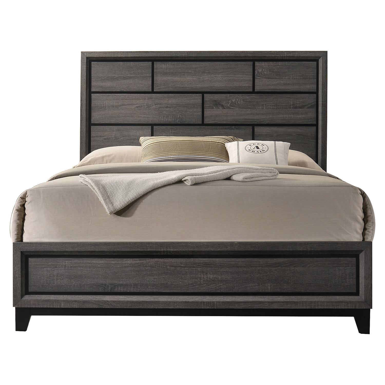 Acme Valdemar Bed - Weathered Gray