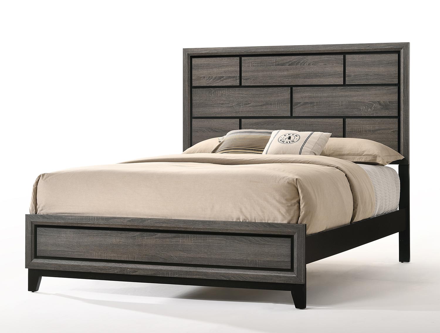 Acme Valdemar Bed - Weathered Gray