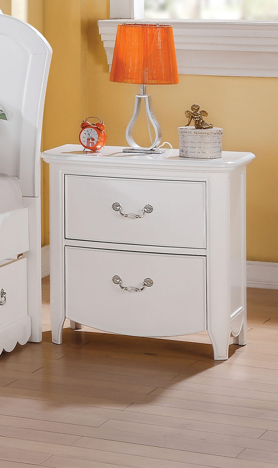 Acme Cecilie Nightstand - White