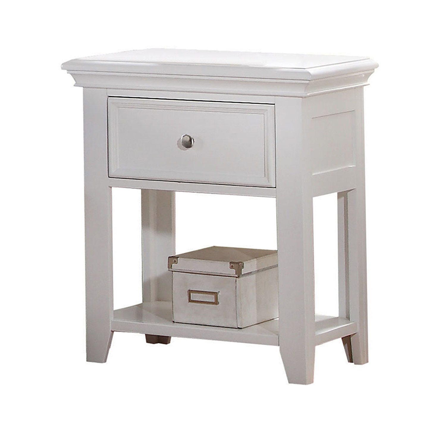 Acme Lacey Nightstand with Drawer - White