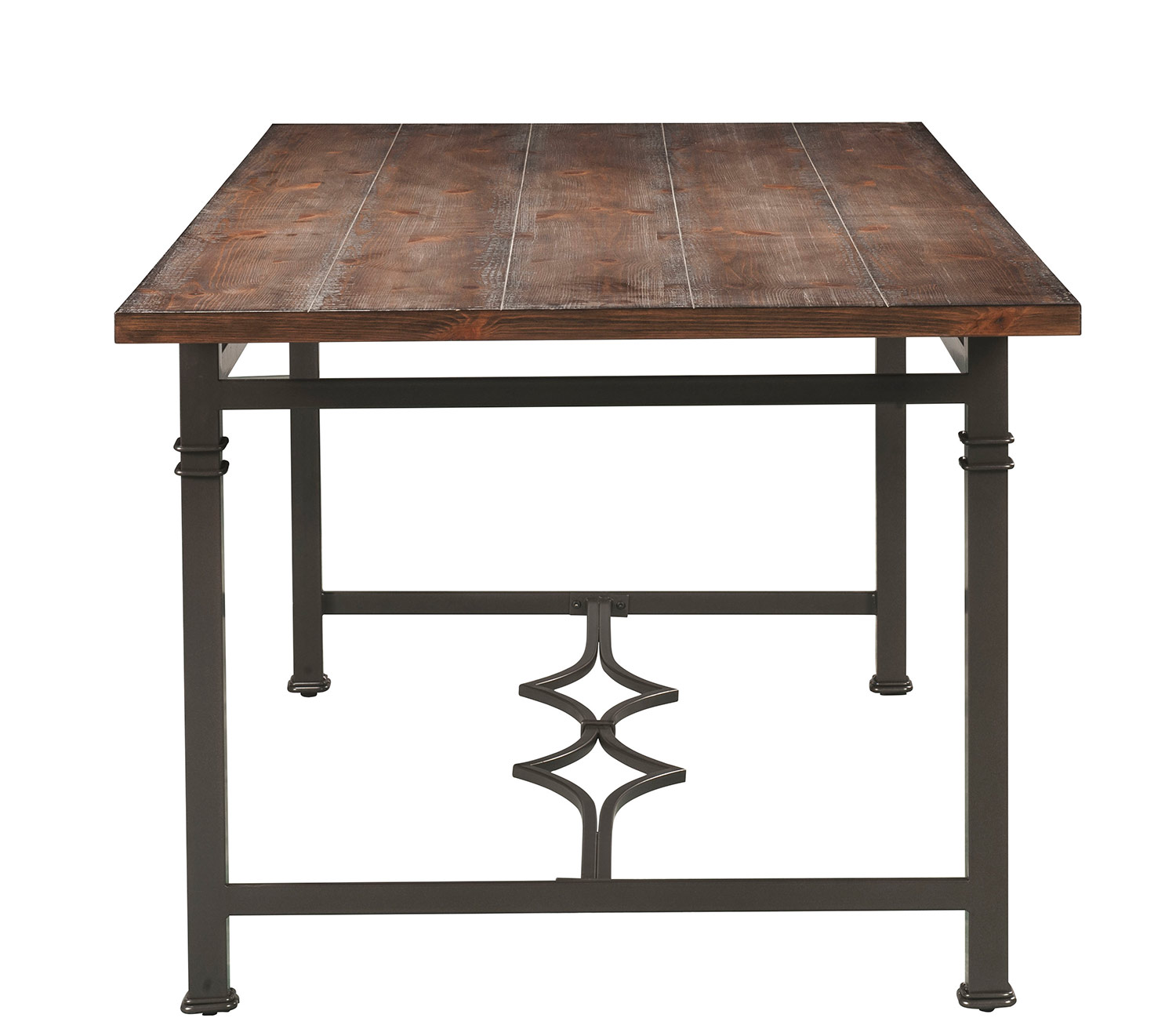 Acme LynLee Dining Table - Weathered Dark Oak/Dark Bronze