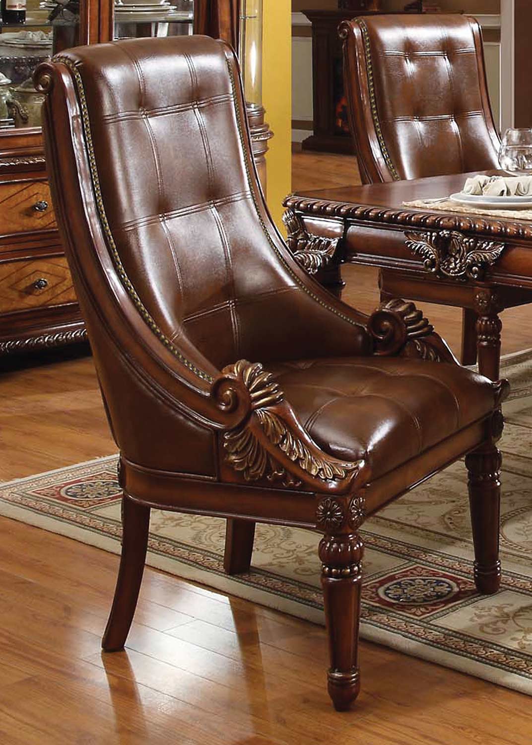 Acme Winfred Side Chair - Vinyl Cherry