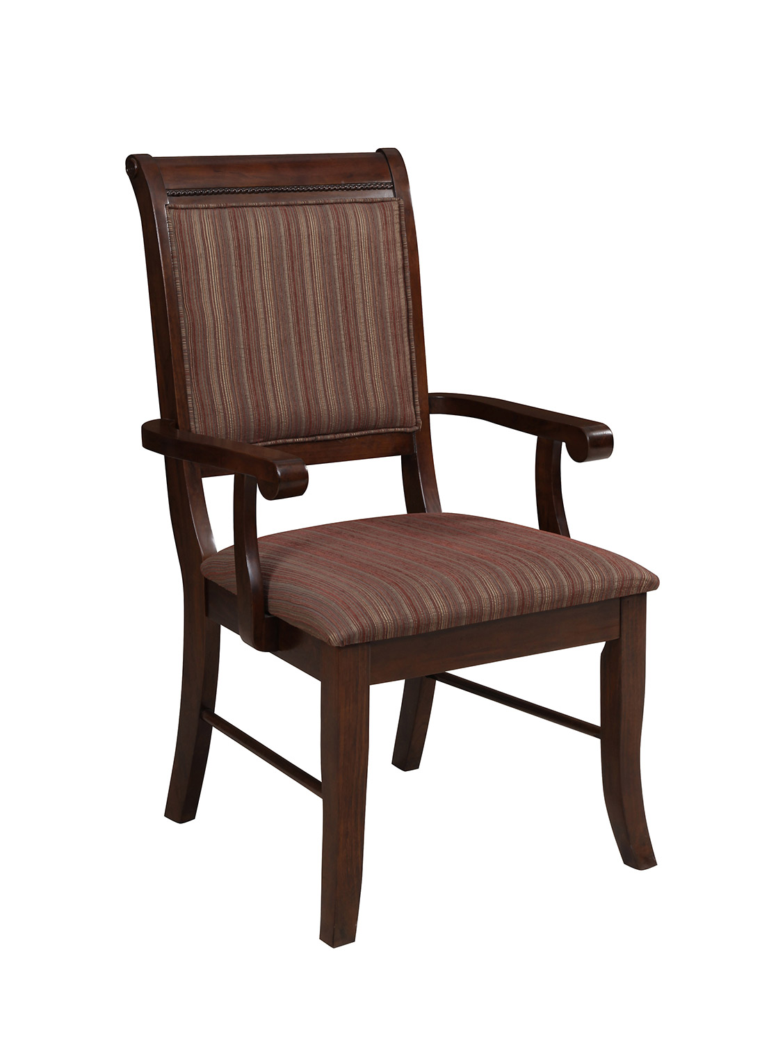 Acme Mahavira Arm Chair - Fabric/Espresso