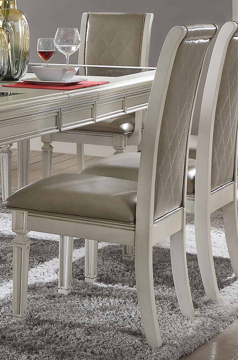 Acme Florissa Side Chair - Antique White