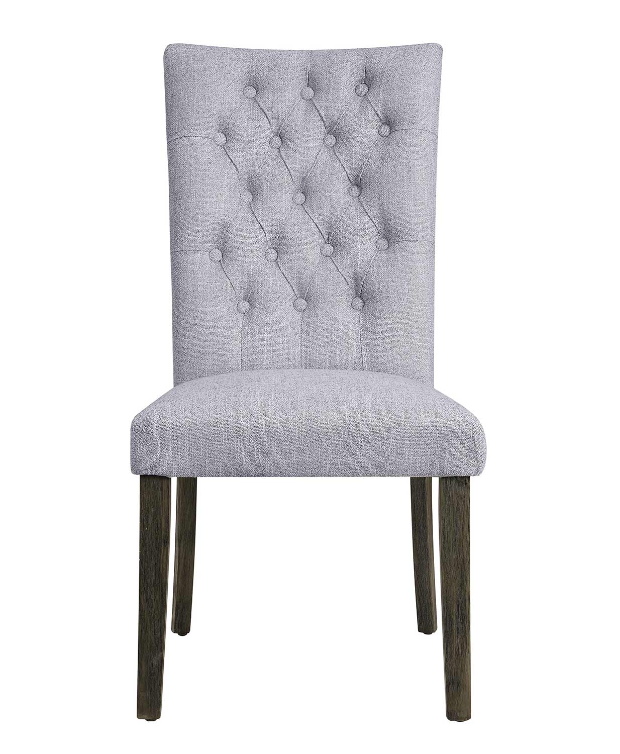 Acme Merel Side Chair - Gray Fabric/Gray Oak