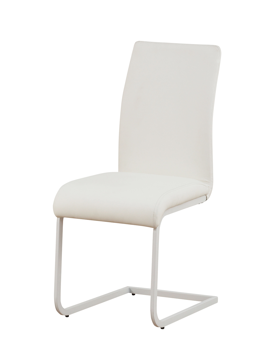 Acme Gordie C Metal Shape Side Chair - White Vinyl