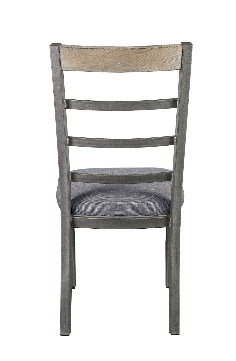 Acme Ornat Side Chair - Gray Fabric/Antique Gray
