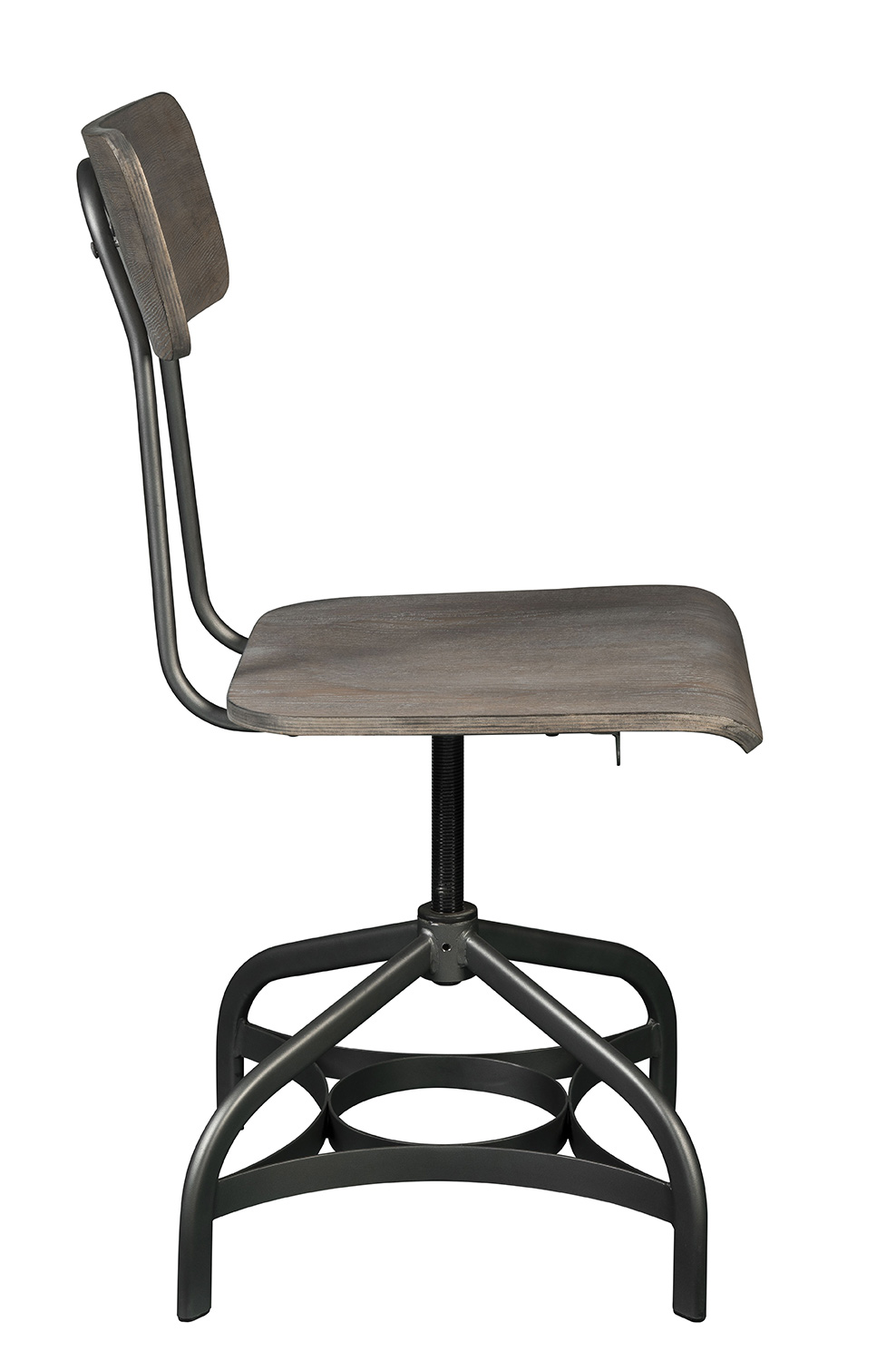 Acme Jonquil Swivel Side Chair - Gray Oak/Sandy Gray