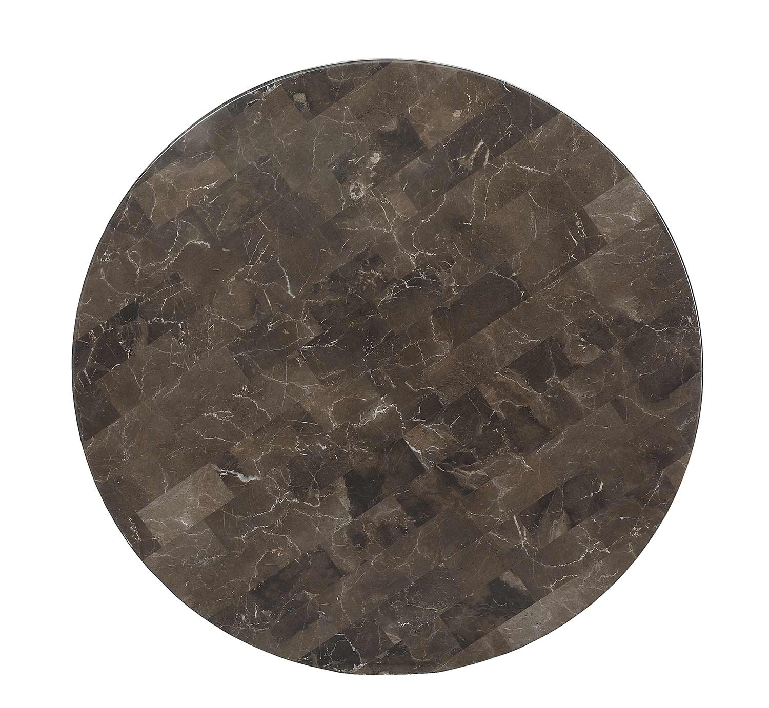 Acme Burnett Dining Table - Faux Marble/Dark Gray