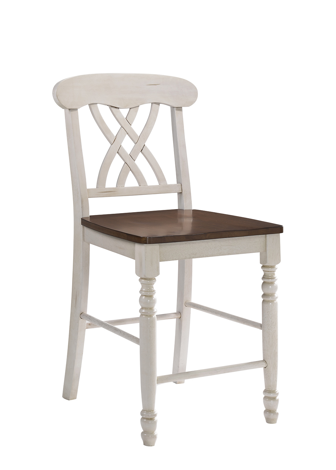 Acme Dylan Counter Height Chair - Buttermilk/Oak