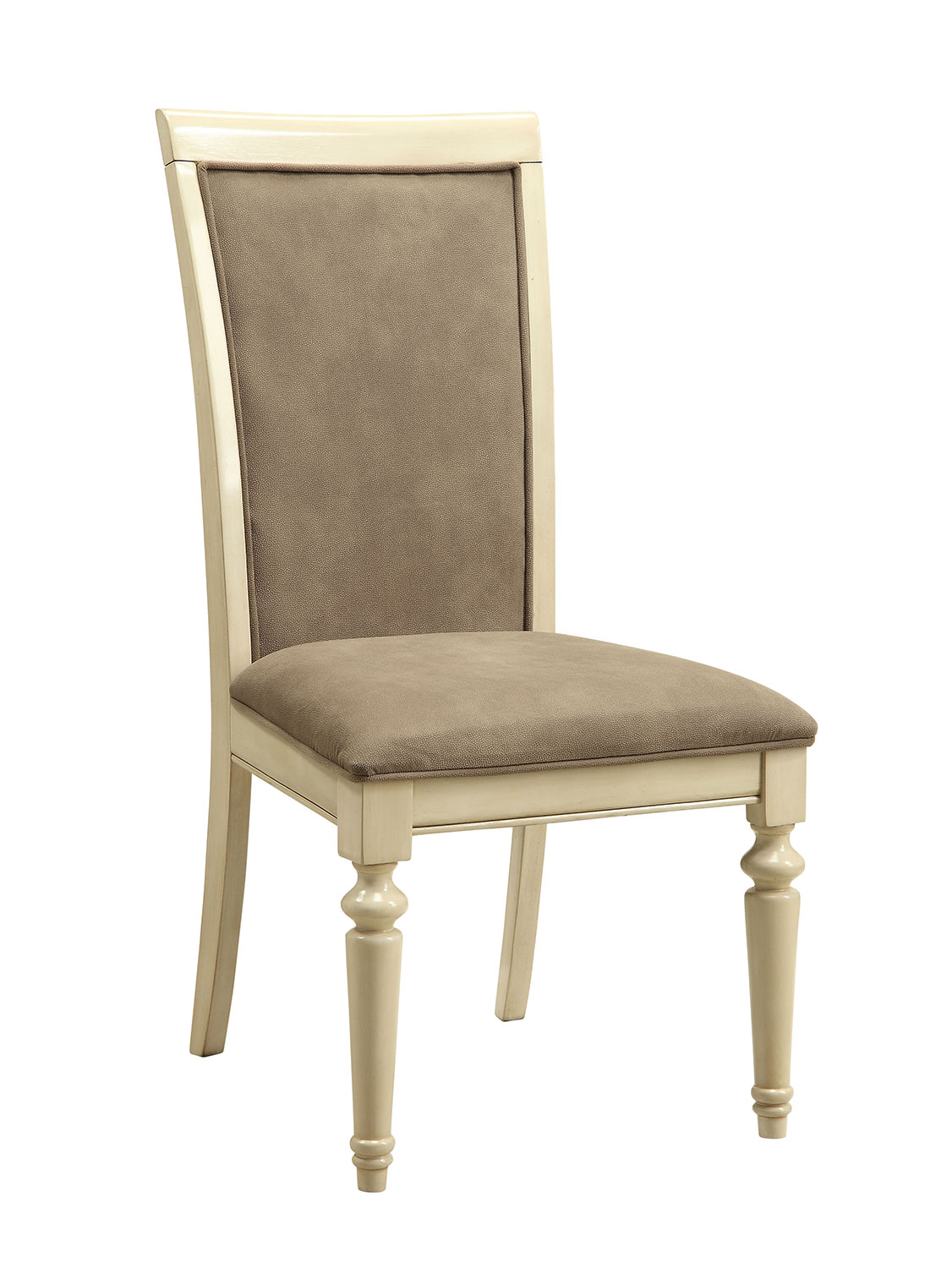 Acme Ryder Side Chair - Fabric/Antique White
