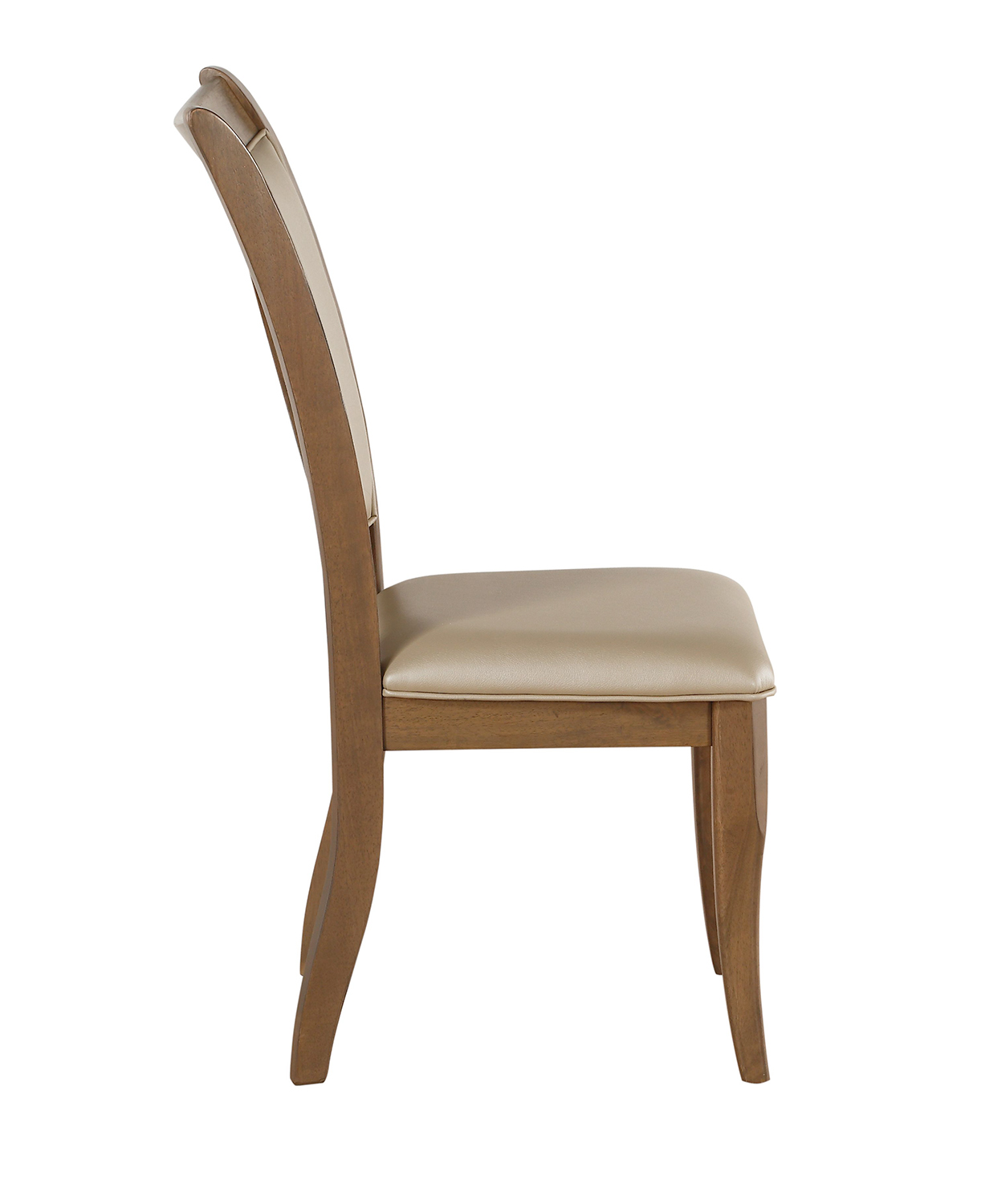 Acme Harald Side Chair - Beige Vinyl/Gray Oak