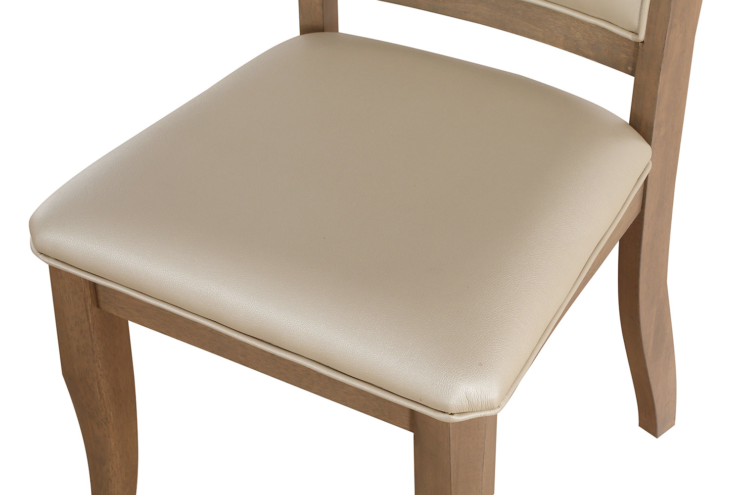 Acme Harald Side Chair - Beige Vinyl/Gray Oak