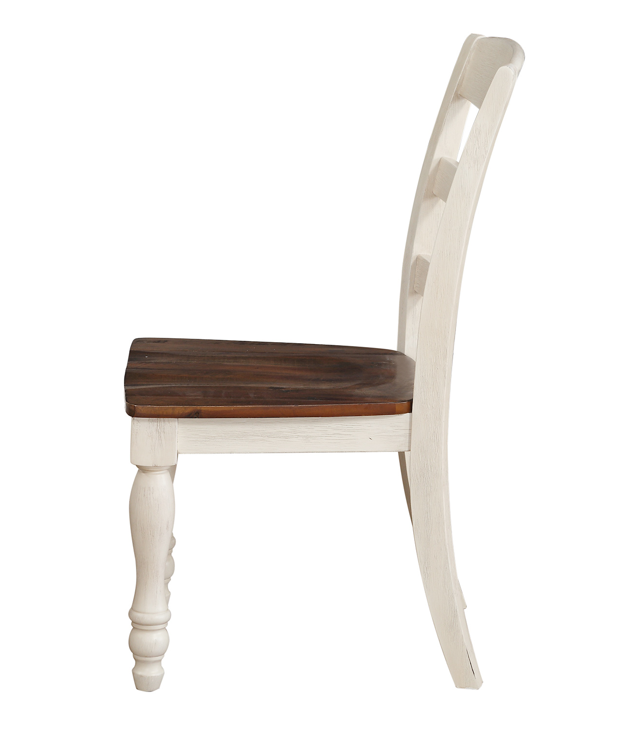 Acme Britta Side Chair - Walnut/White Washed