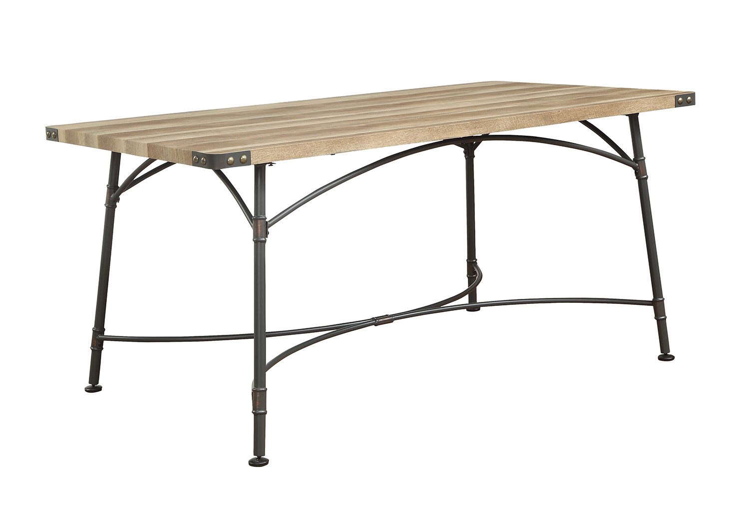 Acme Itzel Dining Table - Antique Oak/Sandy Gray