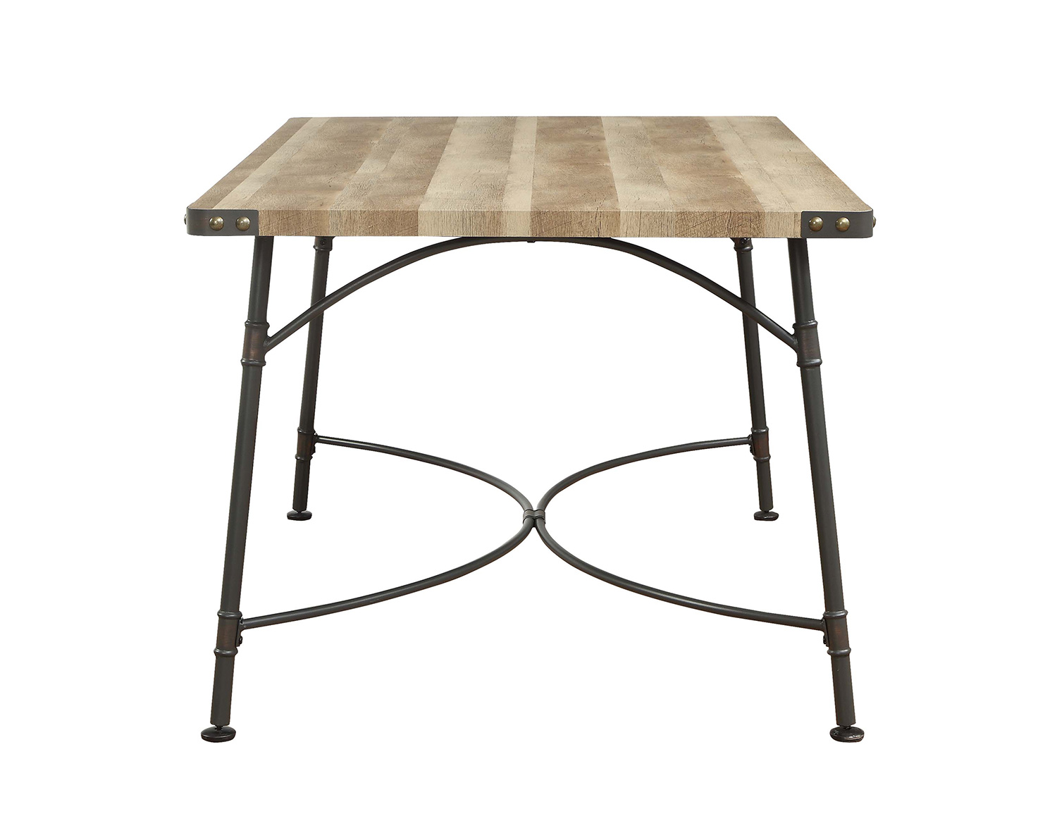 Acme Itzel Dining Table - Antique Oak/Sandy Gray